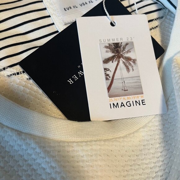 Mens Denim & Flower Knit T-Shirt Size XL NWT - Picture 4 of 5